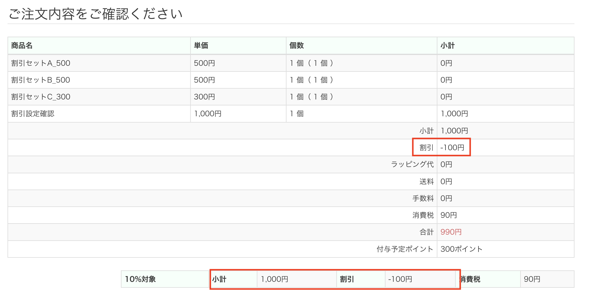 オプション］セット販売管理 割引設定 – ecforce faq